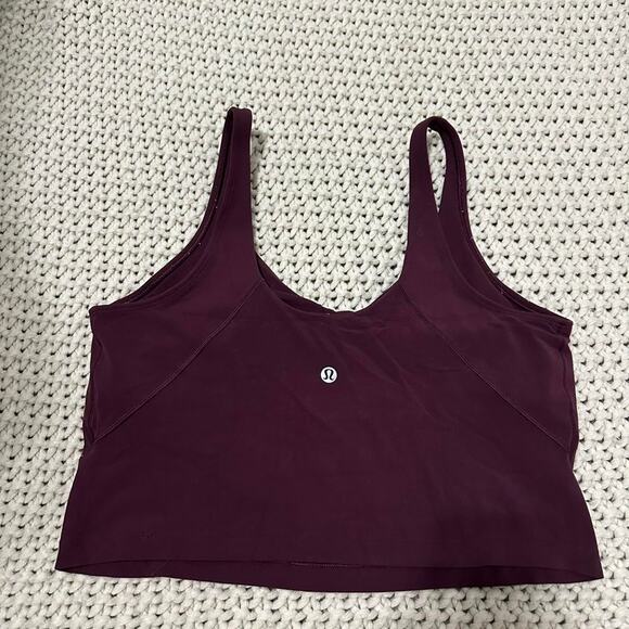 Maroon lululemon align tank - Picture 2 of 3